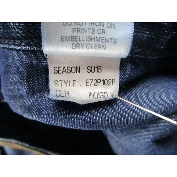 PRPS Jeans Mens 34x34 Blue‎ Demon Fit Button Fly Dark Denim Distressed E72B102P